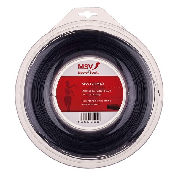 MSV GO MAX Tennissaite 200m 1,20mm schwarz